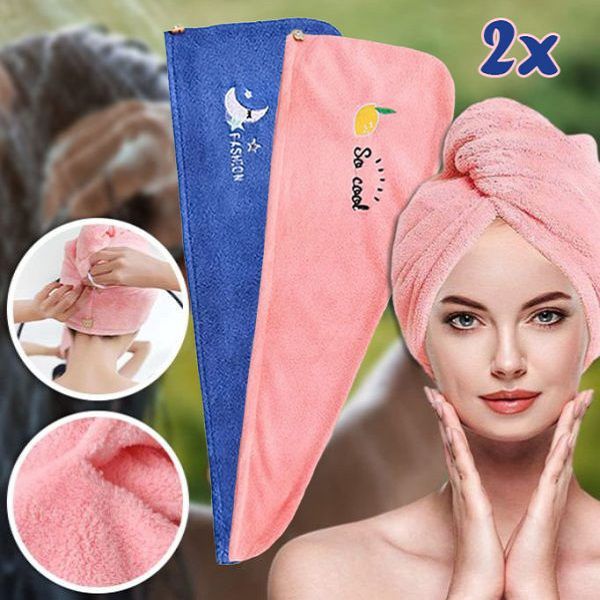 Kiiresti kuivav juukserätik (2-pakk) | HAIRWRAP